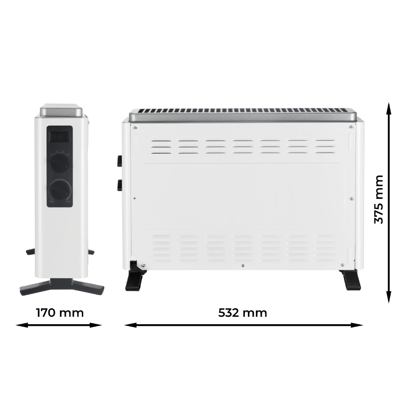 Konvektorový ohřívač Midea M-NDK20-21A, bílá 