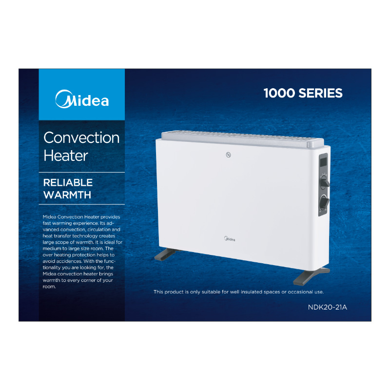 Konvektorový ohřívač Midea M-NDK20-21A, bílá 