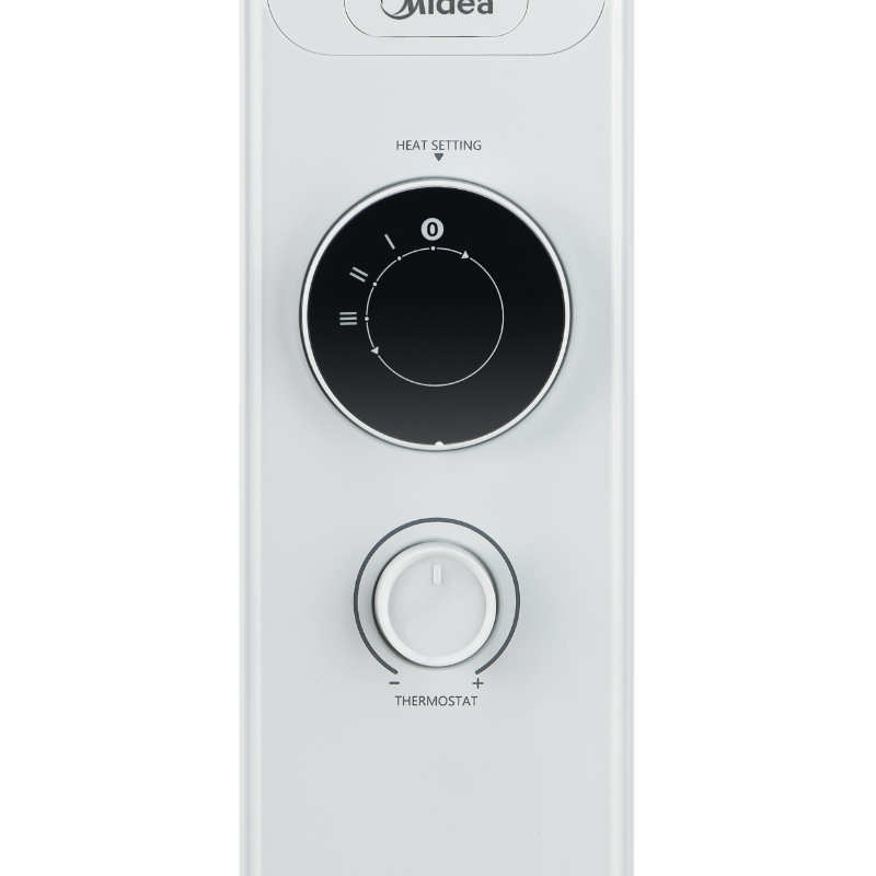 Olejový radiátor Midea MNY150722M, 7 žeber, 600 - 1500 W, bílá 