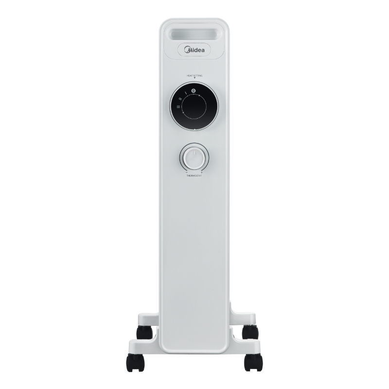 Olejový radiátor Midea MNY150722M, 7 žeber, 600 - 1500 W, bílá 