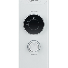 Olejový radiátor Midea MNY150722M, 7 žeber, 600 - 1500 W, bílá 