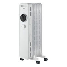 Olejový radiátor Midea MNY150722M, 7 žeber, 600 - 1500 W, bílá 