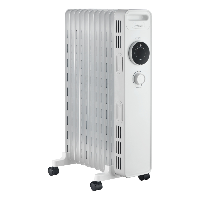 Olejový radiátor Midea MNY200922M, 9 žeber, 600 - 2000 W, bílá 