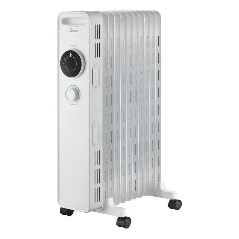 Olejový radiátor Midea MNY200922M, 9 žeber, 600 - 2000 W, bílá 