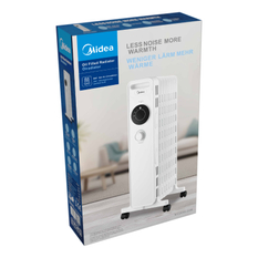 Olejový radiátor Midea MNY200922M, 9 žeber, 600 - 2000 W, bílá 