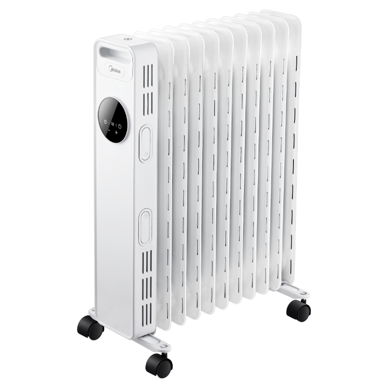 Olejový radiátor Midea MNY231120MR, 11 žeber, 1000 - 2300 W, bílá 