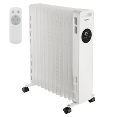 Olejový radiátor Midea MNY231120MR, 11 žeber, 1000 - 2300 W, bílá 