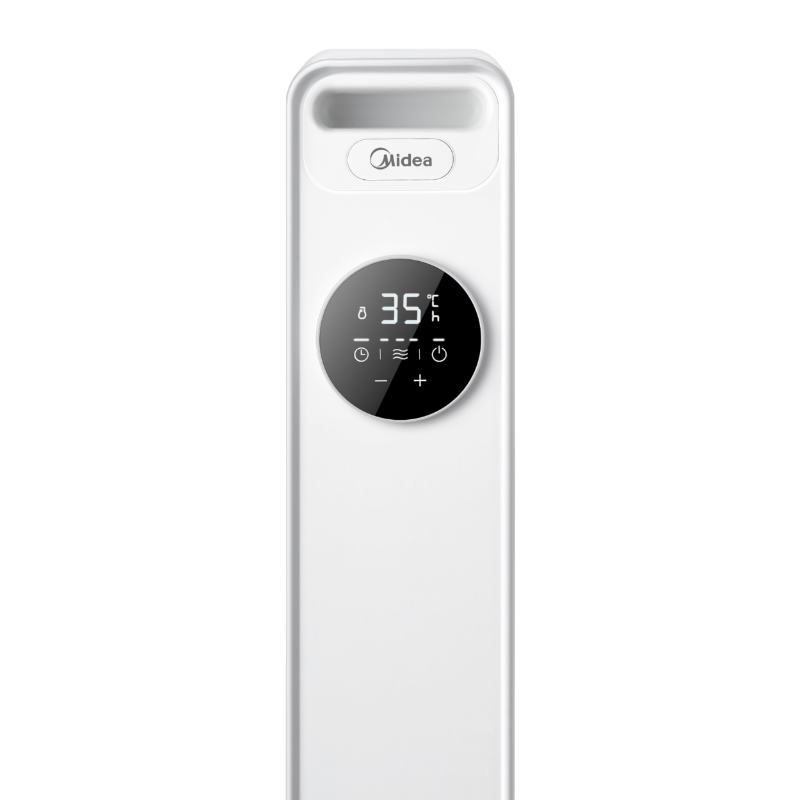 Olejový radiátor Midea MNY251322MR, 13 žeber, 1000 - 2500 W, bílá 