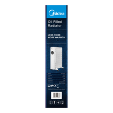Olejový radiátor Midea MNY251322MR, 13 žeber, 1000 - 2500 W, bílá 