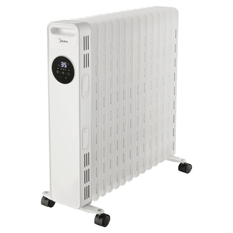 Olejový radiátor Midea MNY251322MR, 13 žeber, 1000 - 2500 W, bílá 