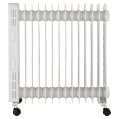 Olejový radiátor Midea MNY251322MR, 13 žeber, 1000 - 2500 W, bílá 