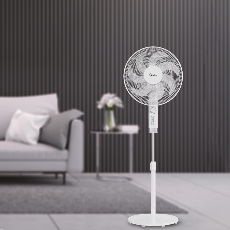 Stojanový ventilátor Midea MFS4023MT, 40 cm, bílá 
