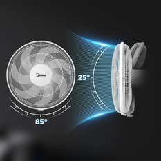 Stojanový ventilátor Midea MFS4023MT, 40 cm, bílá 