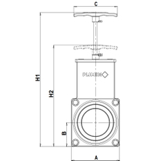 Šoupátko PVC-U Plimat, d90 mm