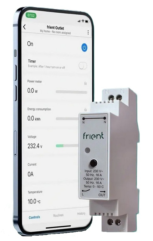 Modul spínací Frient Smart na DIN lištu