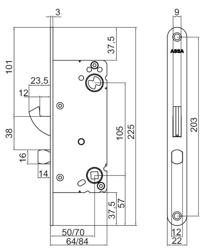 Inteligentní elektronický zámek Nimly Indoor Black, pro vnitřní dvěře, černá