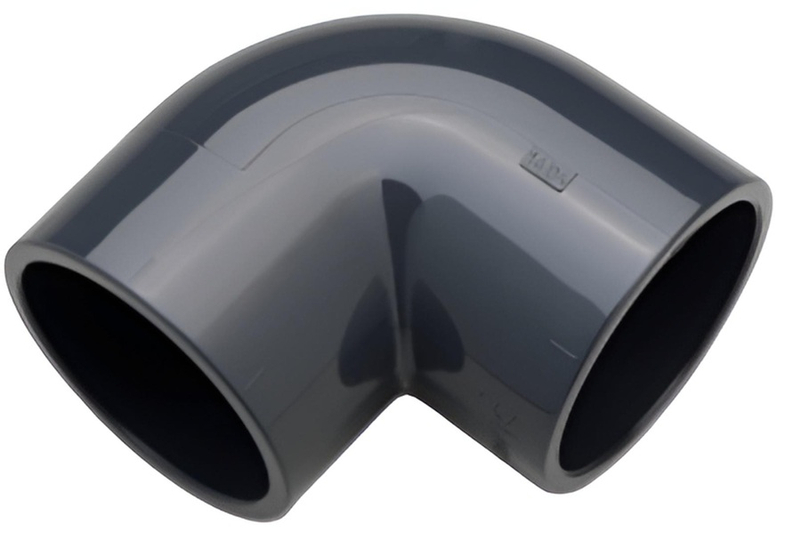 Koleno 90° tlakové PVC-U Plimat, d50 x 50 mm, lepení x lepení