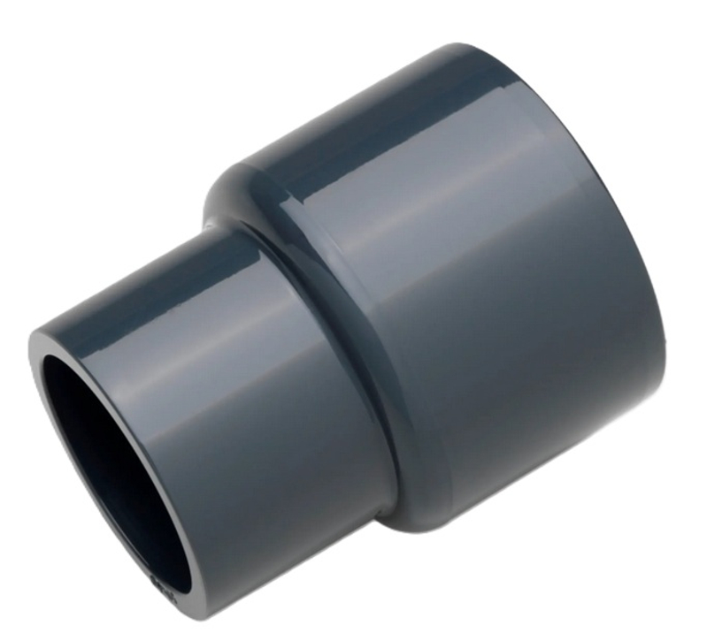 Redukce dlouhá tlaková PVC-U Plimat, d125 / 140 x 90 / 110 mm, lepení x lepení (F / M x F / M)