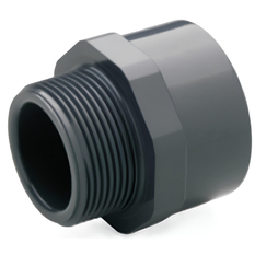 Nipl přechodový tlakový PVC-U Plimat, d63 x 6/4˝, lepení x vnější závit