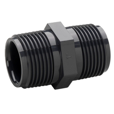 Nipl dvojitý tlakový PVC-U Plimat, 3/4˝ x 3/4˝, vnější závit x vnější závit