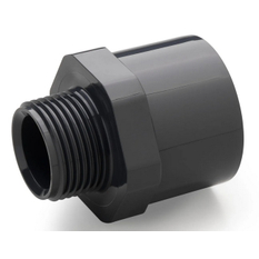 Nipl přechodový tlakový PVC-U Plimat, d75 - 63 x 2˝, 2x lepení x vnější závit