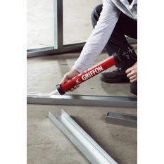 Montážní lepidlo Griffon Poly Max Hight Tack Expres 6 x 600 ml, bílá, vč. tlačné pistole