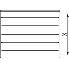 Radiátor Kermi Line Kompakt PLK 22 705 x 1205 mm, 2116 W, bílý