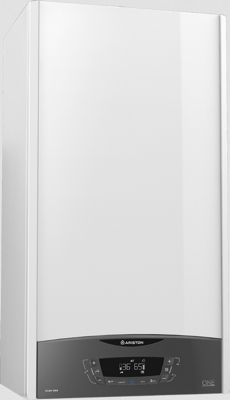 Kotel plynový kondenzační závěsný Ariston Clas One Wifi 35, topení 30,3 kW a průtokový ohřev TV 33,1 kW