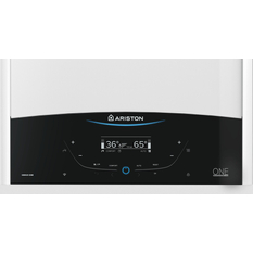 Kotel plynový kondenzační závěsný Ariston Genus One+ System 30, topení 27,5 kW a ohřev TV v externím zásobníku 28,7 kW, SVT 22172