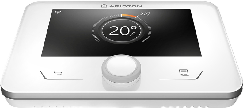 Pokojový regulátor/termostat e-BUS Ariston Sensys HD, modulační, barevný displej, CZ komunikace, časový program TOP a TV, bílá