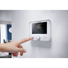 Pokojový regulátor/termostat e-BUS Ariston Sensys HD, modulační, barevný displej, CZ komunikace, časový program TOP a TV, bílá