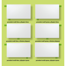 Radiátor Kermi therm-x2 Line-Vmulti PLX 12, 305 x 505 mm, 331 W, bílý