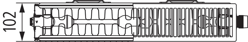 Radiátor Kermi therm-x2 Plan-Vmulti PTX 22, 405 x 1605 mm, 1805 W, bílý