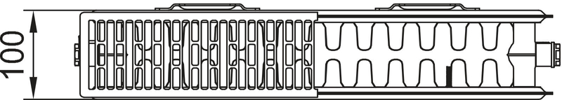 Radiátor Kermi therm-X2 Profil Kompakt FK0 22, 500 x 700 mm, 941 W, bílý