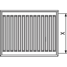 Radiátor Kermi therm-X2 Profil Kompakt FK0 22, 500 x 700 mm, 941 W, bílý