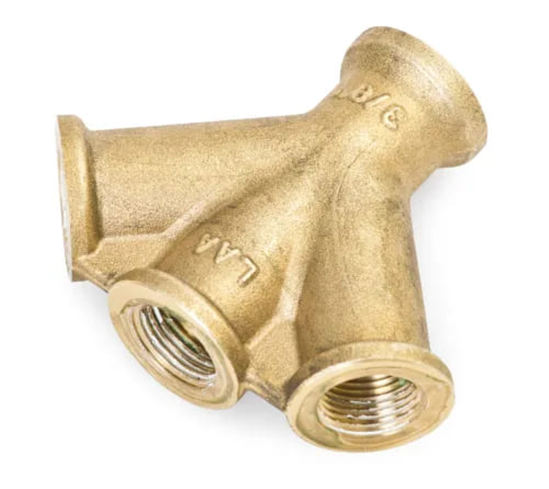 Roztrojka Lüdecke VWS38, 3/8˝ vnitřní závity, mosaz