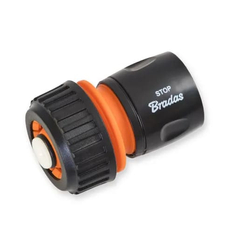 Rychlospojka hadicová Bradas Stop 1/2˝ plast černooranžová