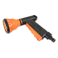 Pistole postřikovací Bradas Quick Stop 7 funkcí, plastová černooranžová