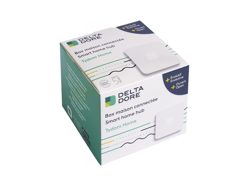 Internetová brána Delta Dore Tydom Home, pro vzdálené ovládání domácnosti, spolupracuje s termostaty TYBOX 5000, TYBOX 5100 a TYBOX 137+