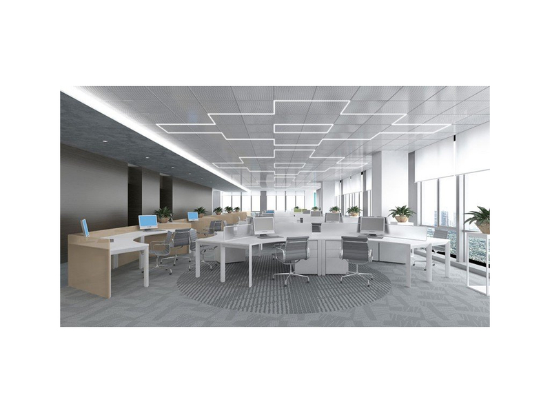 Standardní svítidlo pro kazetové podhledy Larsa TU, s transparentním difuzorem s nízkým stupněm oslnění (UGR)