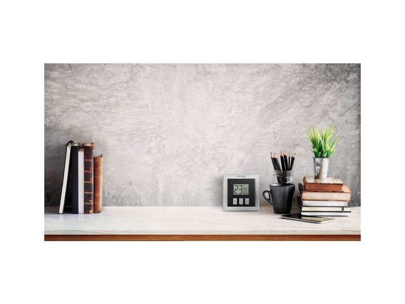 Samostatný bezdrátový termostat Auraton Heat Monitor, černá