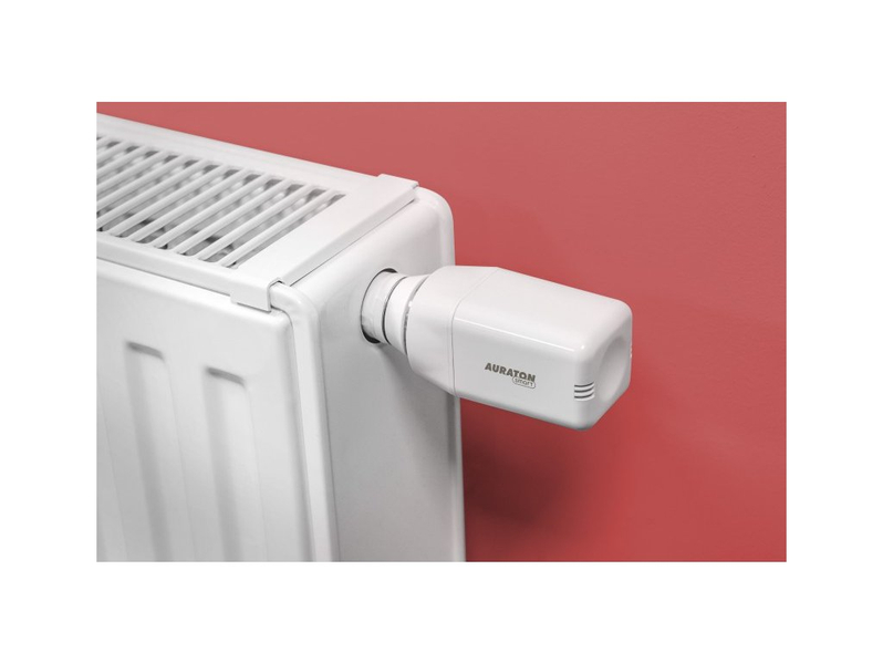 Sestava chytrého bezdrátového termostatu s hlavicí Auraton Radiator Set, černá