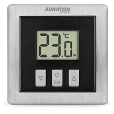 Sestava chytrého bezdrátového termostatu s hlavicí Auraton Radiator Set, černá