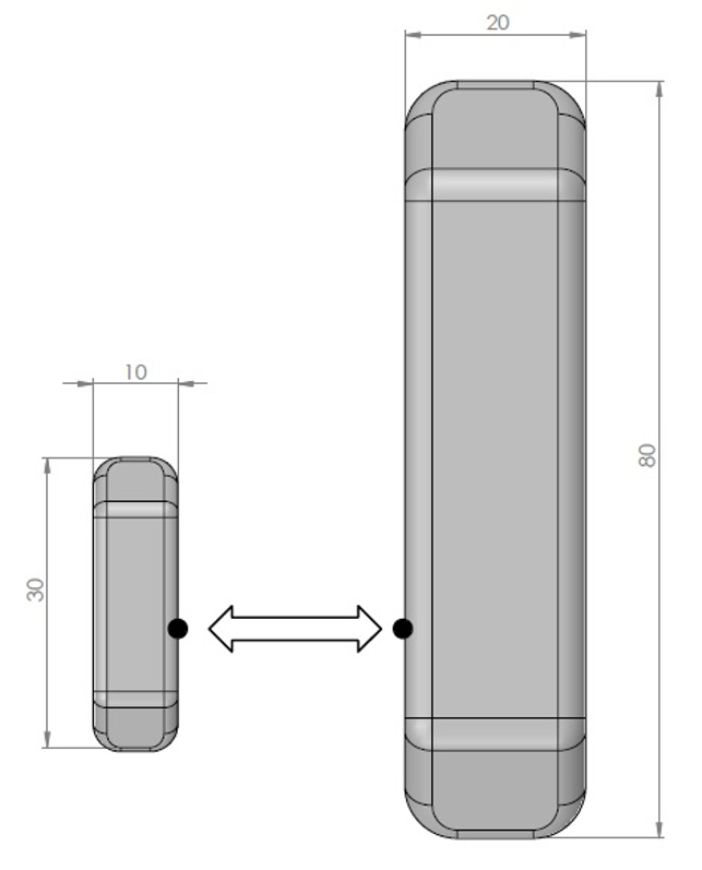 Senzor otevření oken a dveří Auraton Door Window Sensor, bílá