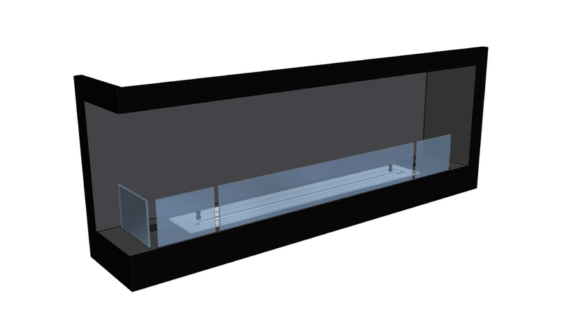 Biokrb vestavný Karma Lightline 120 LF, levé rohové provedení, černý matný