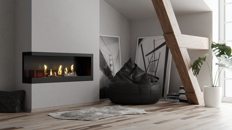 Biokrb vestavný Karma Lightline 120 LF, levé rohové provedení, černý matný