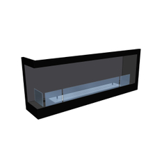 Biokrb vestavný Karma Lightline 120 LF, levé rohové provedení, černý matný