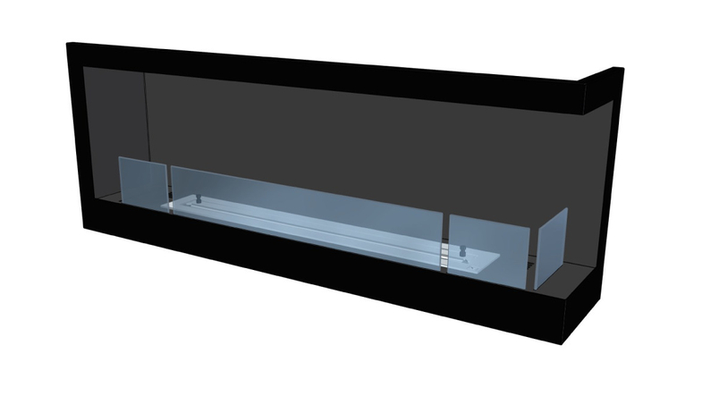Biokrb vestavný Karma Lightline 120 RF, pravé rohové provedení, černý matný