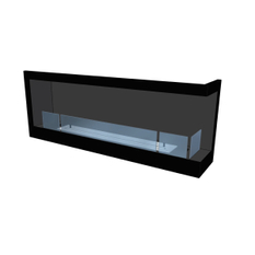 Biokrb vestavný Karma Lightline 120 RF, pravé rohové provedení, černý matný