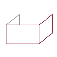 Biokrb vestavný Karma Lightline 120 RF, pravé rohové provedení, černý matný